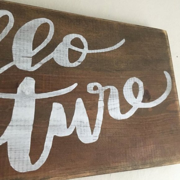 Rustic Wood Wall Art | Hand Lettered | Farmhouse - Picture 2 of 3